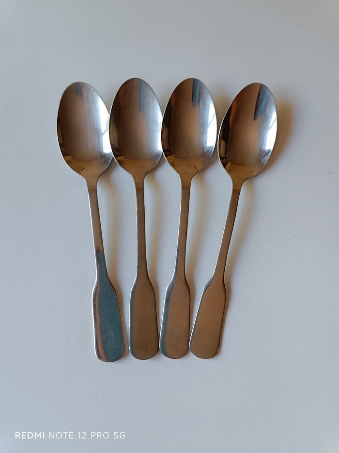 Cuillères inox x 4 Monogram 18/10 - photo numéro 5