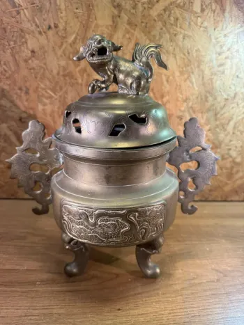 Brûle-parfum ancien en bronze