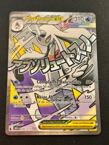 Carte Pokémon Méga-Momartik Ex 265/217 Série Héros Transcendants 