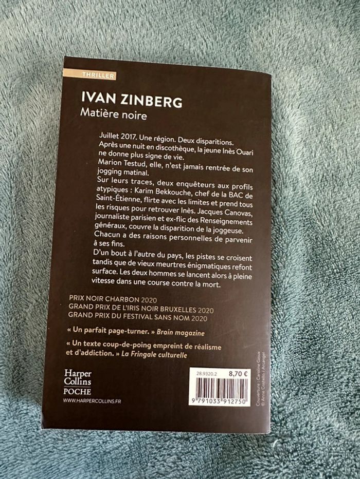 Livre Matière Noire de Ivan Zinberg - photo numéro 2