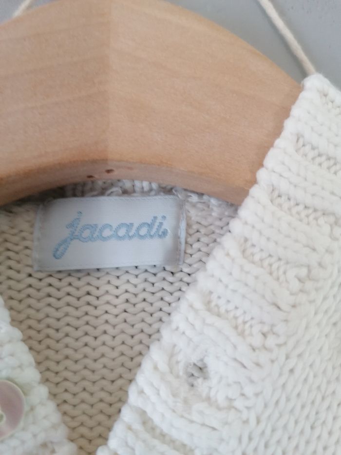Gilet manches longues, coton, jacadi, 3mois - photo numéro 4