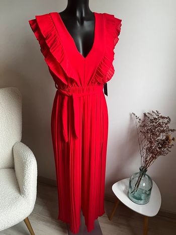 Combinaison unie rouge très tendance