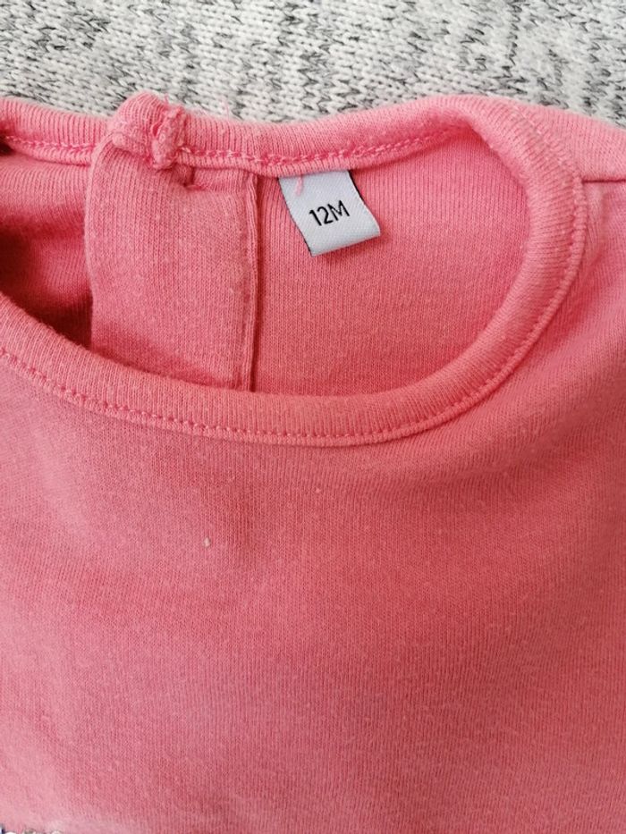 Ensemble leggings et Tee-shirt fille taille 12 mois - photo numéro 4