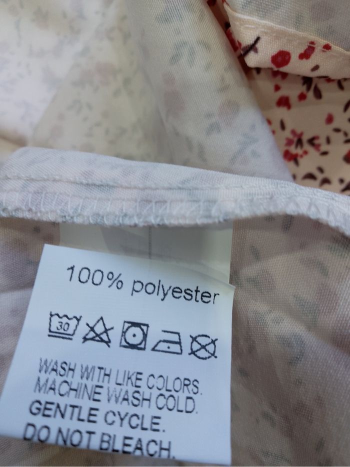 Blouse élégante grande taille 60/62 rose à imprimé floral – manches froncées et col rond, style décontracté chic toutes saisons - photo numéro 8