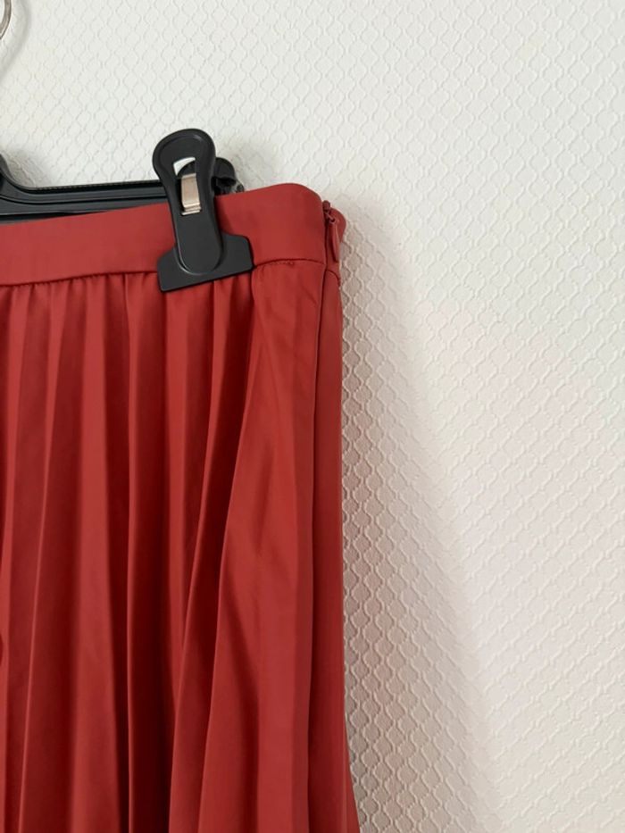 Jupe longue plissé en très bon état Bordeaux taille 36 sinequanone - photo numéro 4