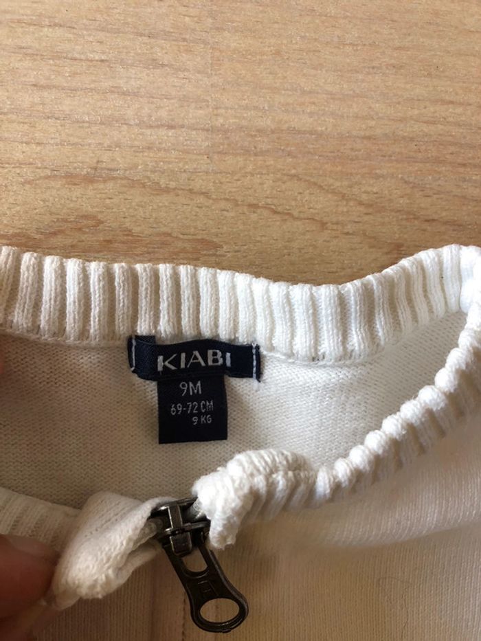 Gilet blanc zippé neuf - photo numéro 2