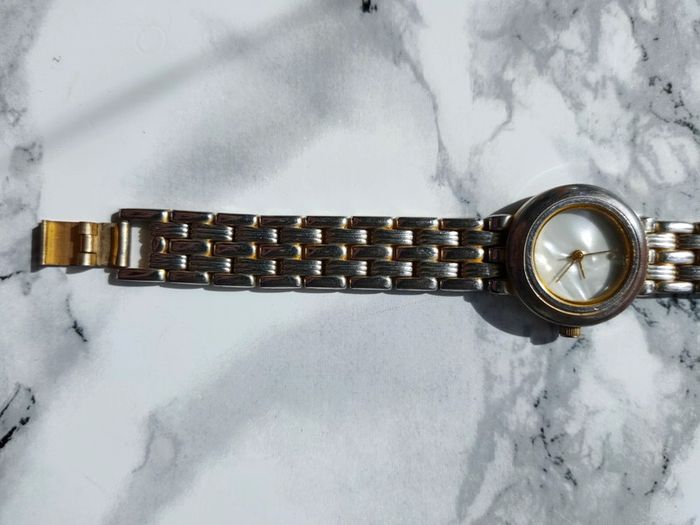 Montre vintage argent et doré - photo numéro 9