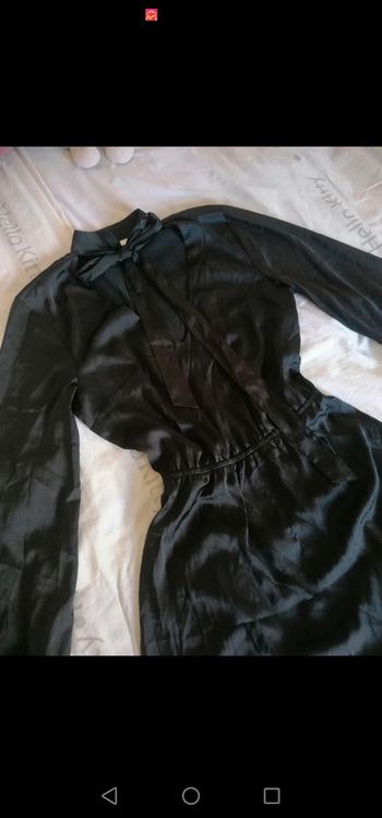Robe noir satiné dicideo vintage