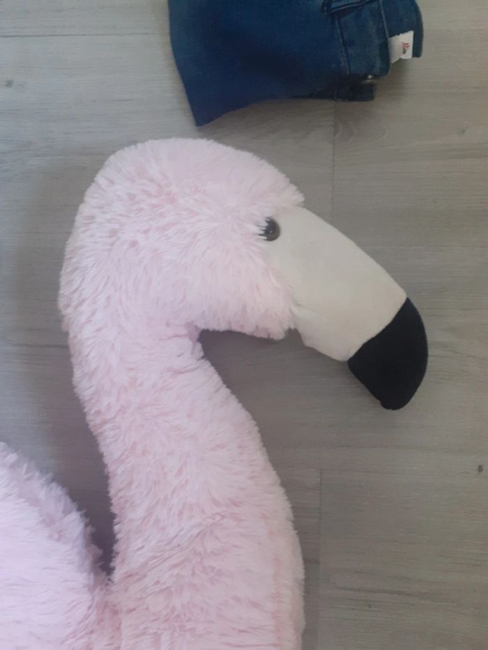 Peluche géante flamant rose 97cm - photo numéro 2