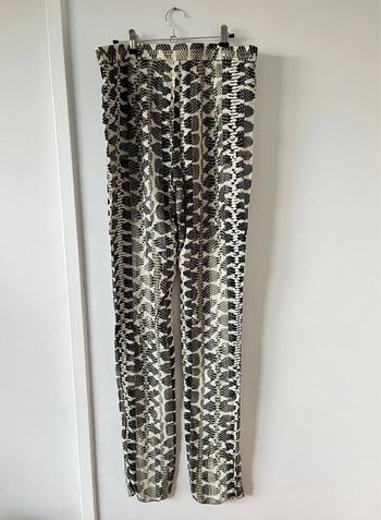 Pantalon fluide imprimé serpent Lanvin