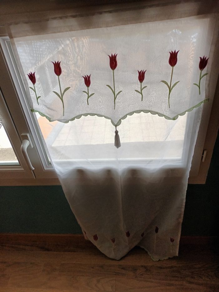Rideaux tulipe 60x120