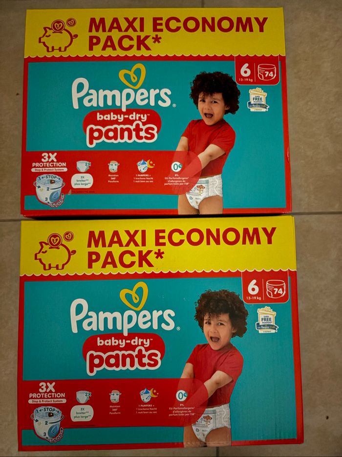 Couches Pampers Taille 6 Neuf