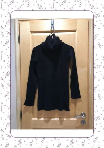 Long pull col roulé noir Zara