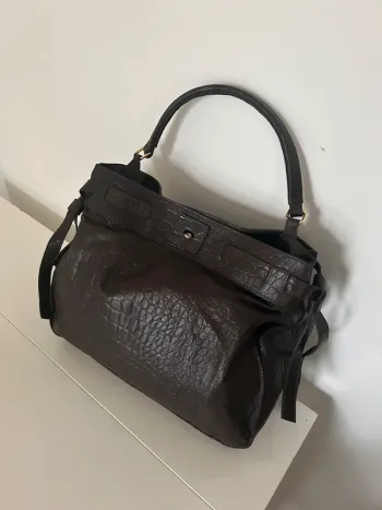 Colisée by manfield sac en cuir marron
