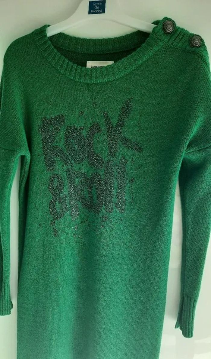 Robe Pull marque Haut de Gamme "Zadig&Voltaire" taille 8 Ans (Laine/Cachemire) - photo numéro 3