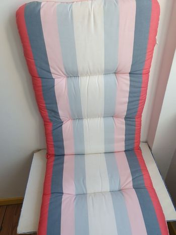 2 coussins pour chaise longue