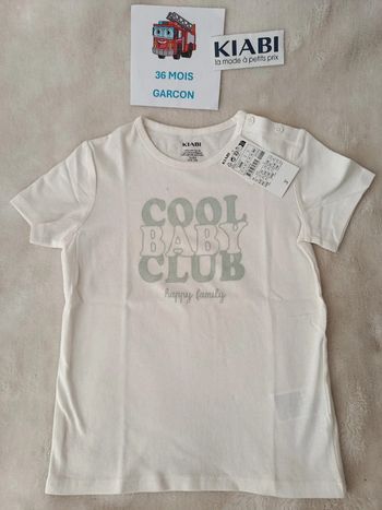 T-shirt neuf 36 mois Kiabi