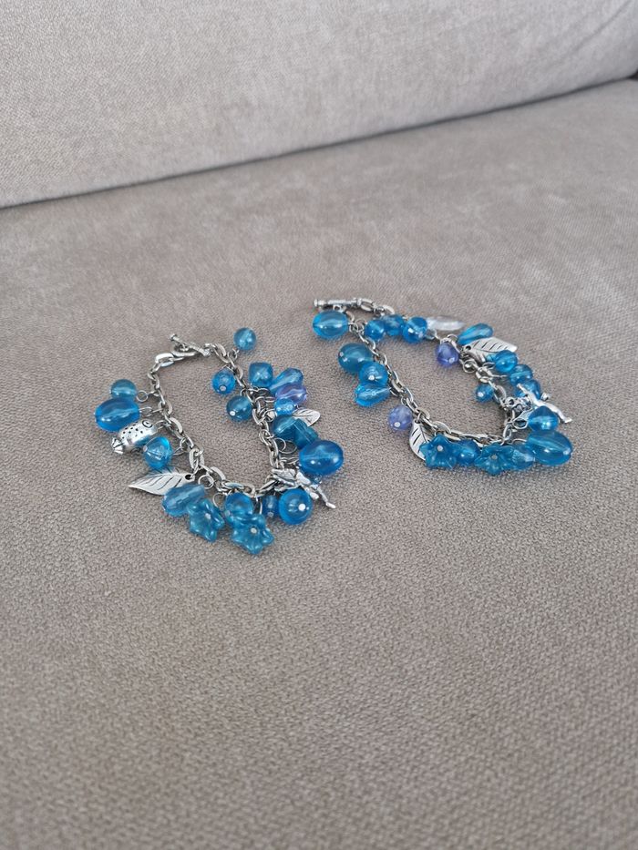 Lot bracelets argenté et bleu - photo numéro 4