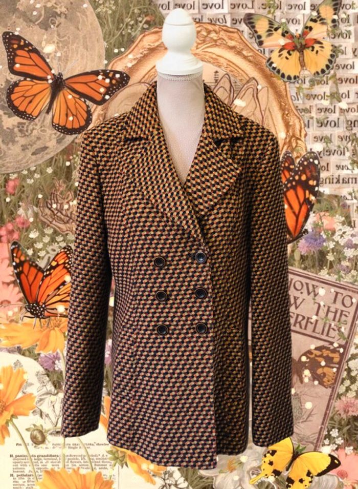🤎Blazer laine motif multicolore Motivi wool multicolor pattern blazer🧡 - photo numéro 2