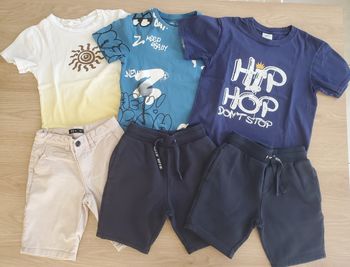 Lot vêtements été garçon 7-8 ans
