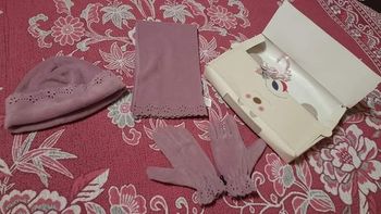 Ensemble bonnet gand  caché nez