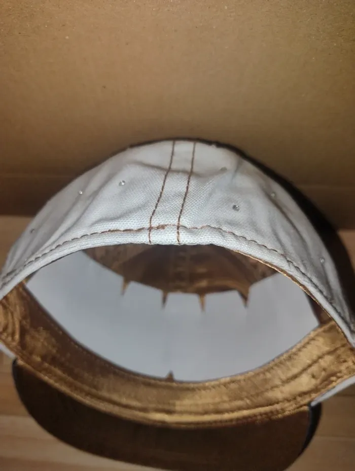 Casquette unisexe Dr. Dre à bord plat avec logo brodé et strass Denim/Blanc - photo numéro 5