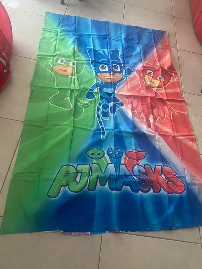 Ensemble parure de lit enfant pyjamasques pjmasks - photo numéro 2