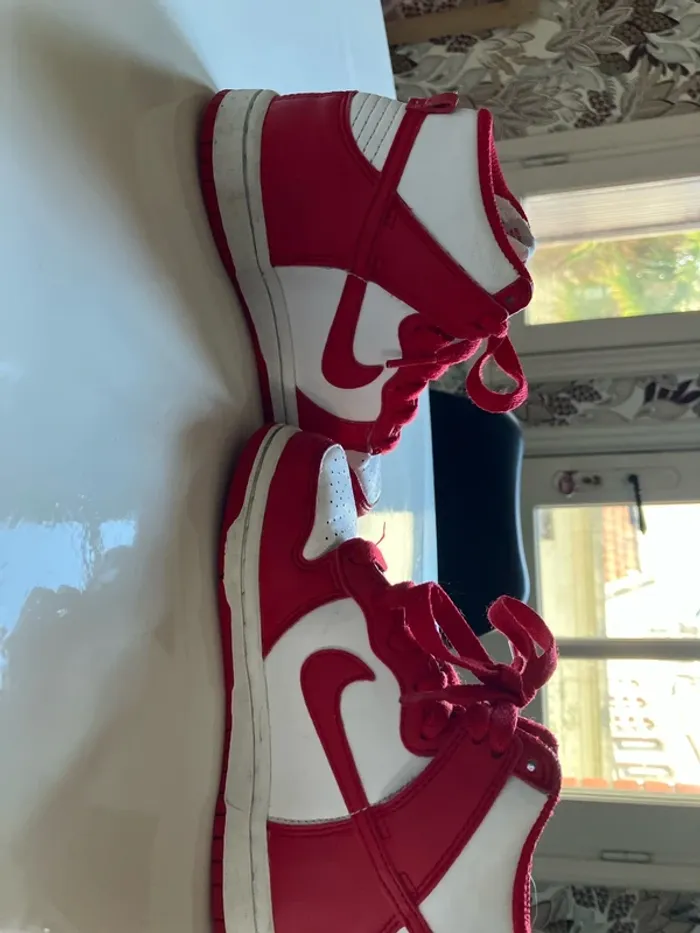 Basket Nike Dunk haute rouges pour enfant - photo numéro 5