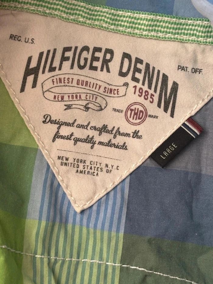 Chemise manche courte tommy hilfiger taille L - photo numéro 7