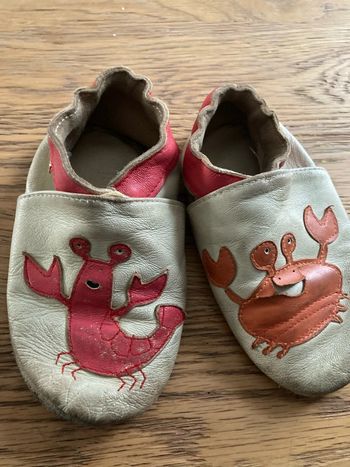 Chaussons en cuir Garçon