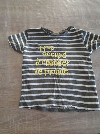 Tee shirt kaki 3 ans