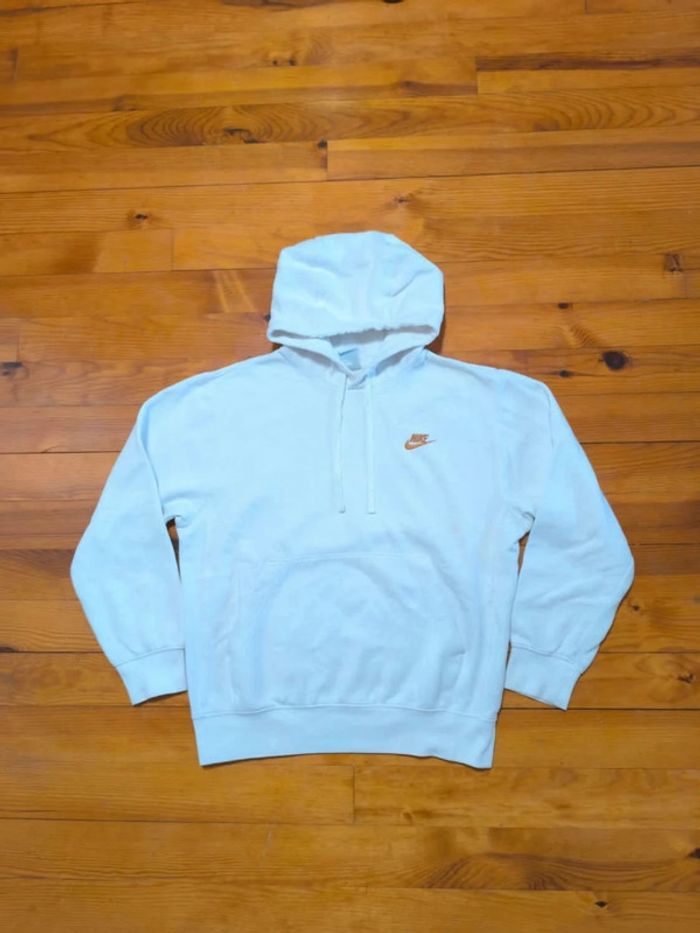 Sweat à capuche Nike - Blanc - Logo Brodé - Taille S - photo numéro 2
