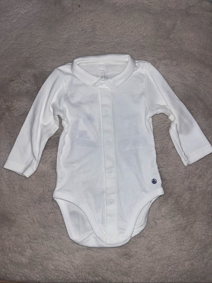 Ensemble neuf salopette + body petit bateau - photo numéro 2