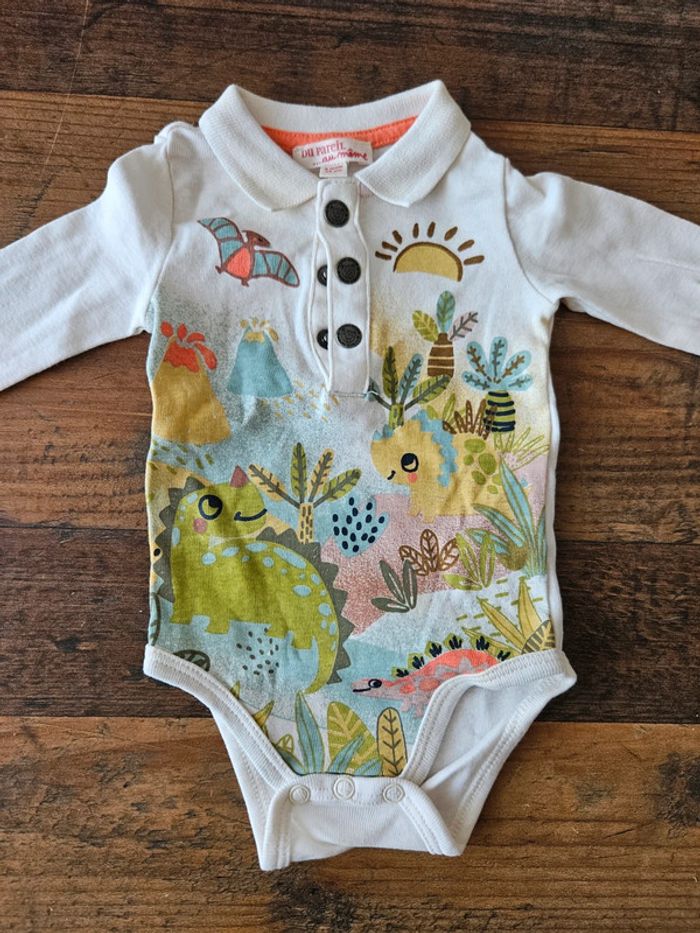 Bodie body DPAM 3 mois dinosaure - photo numéro 2