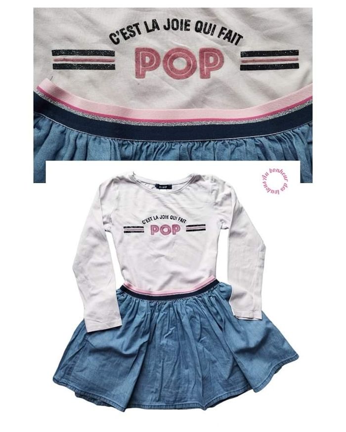 6 ans ensemble Okaïdi teeshirt et jupe