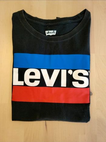 T-Shirt Levi's À Manches Courtes, noir, taille 16 ans, très bon état