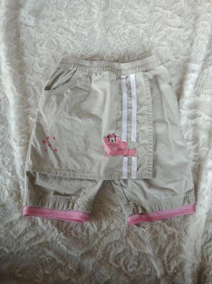Short Pantacourt Fille 18 mois Minnie Disney Baby 100% coton - photo numéro 2