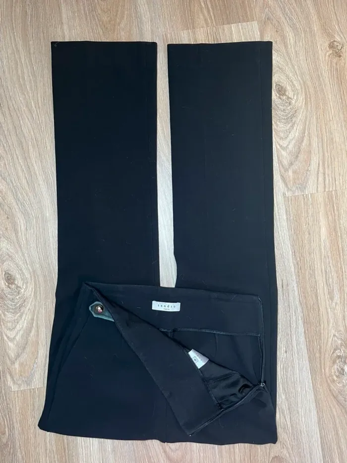 pantalon taillé sandro noir