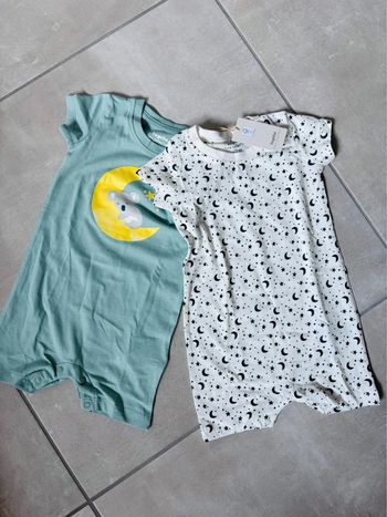 2 combi shorts bébé 6-12 mois Lupilu neuves