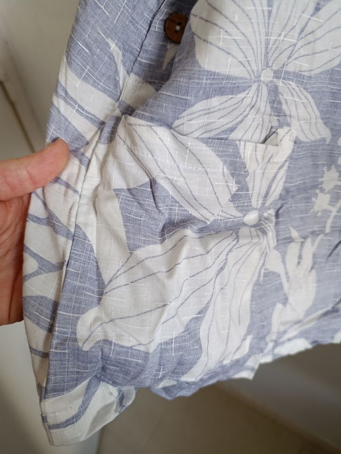 Combishort Salopette short d'été fleurie Kiwi+punch - photo numéro 7