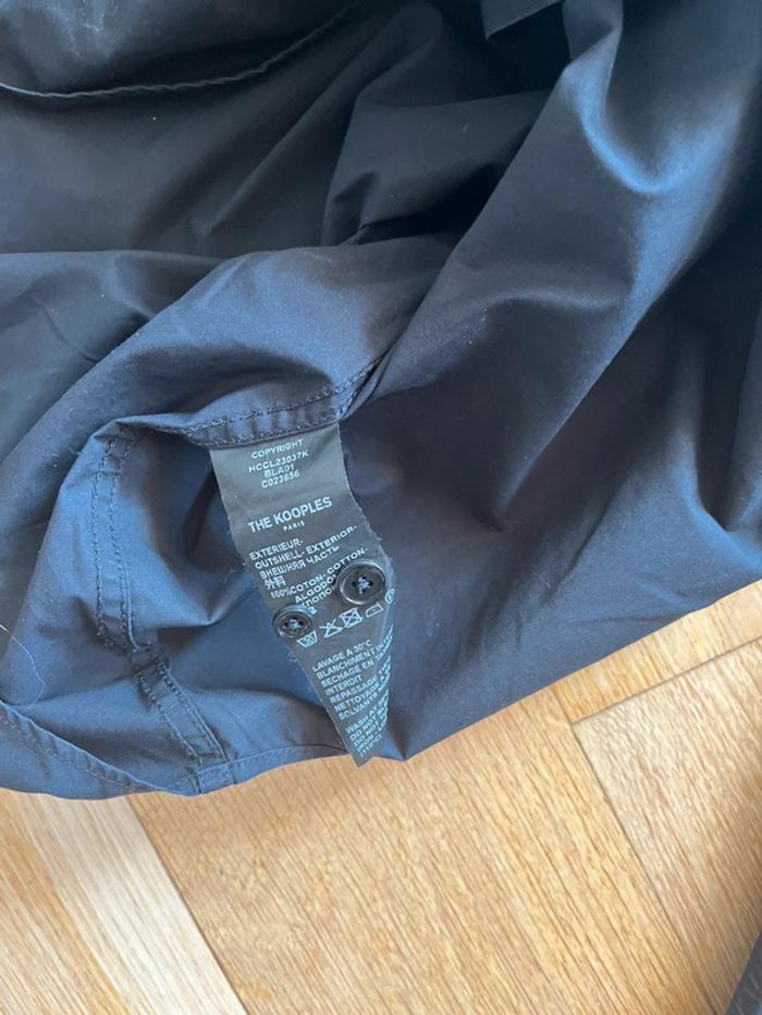 👔 Chemise homme The Kooples noire col Mao 100% coton – Taille L – Très bon état - photo numéro 4