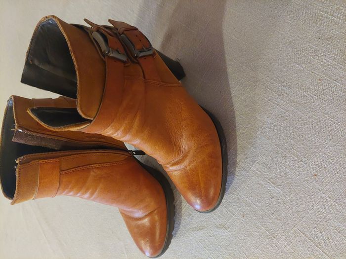 Bottines femmes cuir marron