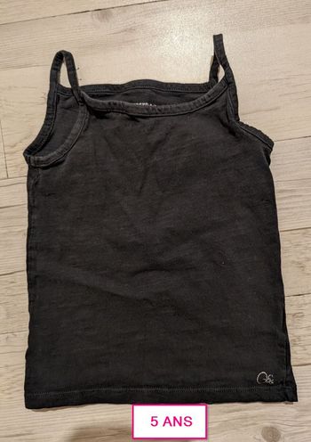 Débardeur noir fille 5 ans Orchestra