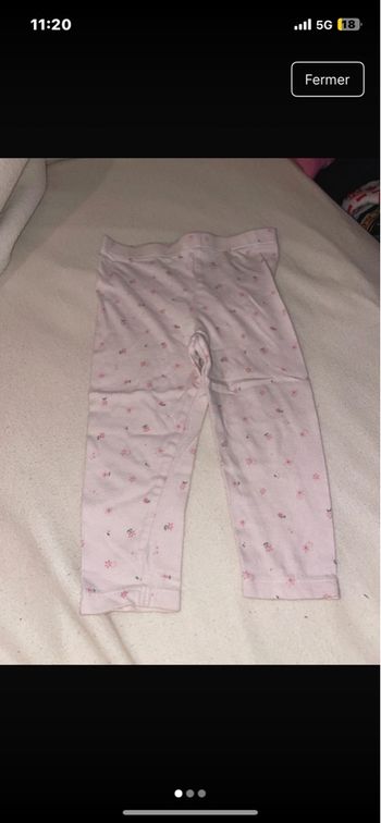 Leggins fleur 18M