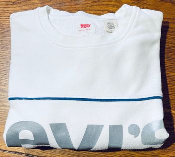 SWEAT-Shirt Blanc Manches Longues Levi’s Homme Taille L /40 Levi’s