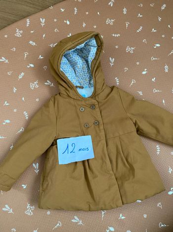 Manteau fourré 12 mois