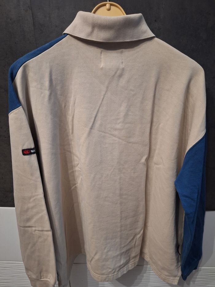 Sweatshirt manches longues style polo - photo numéro 2
