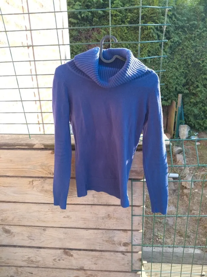 Pull bleu électrique Camaïeu - photo numéro 4