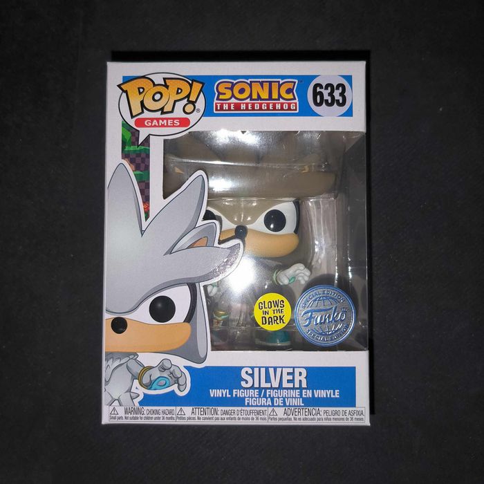 Figurine Funko Pop / Silver N°633 / Sonic / Glows In The Dark / Funko Spécial édition