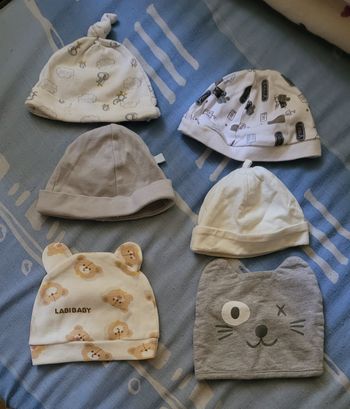 Lot Bonnets bébé